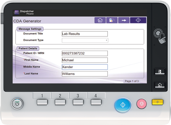 CDA Generator on the MFP