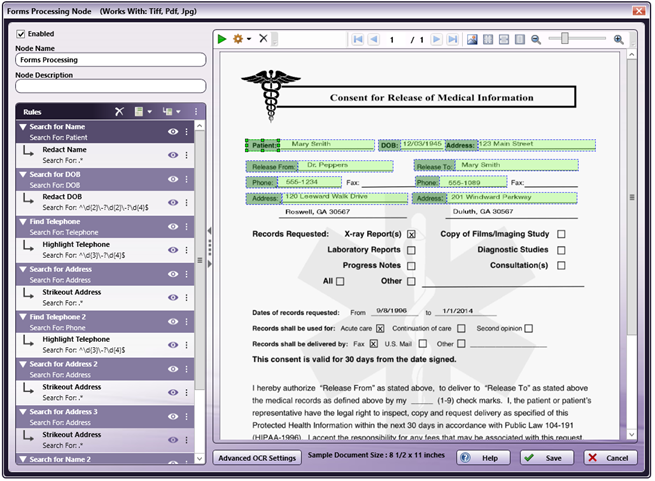 Forms Processing