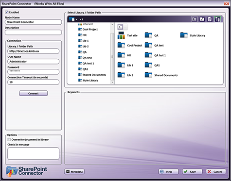 SharePoint connector